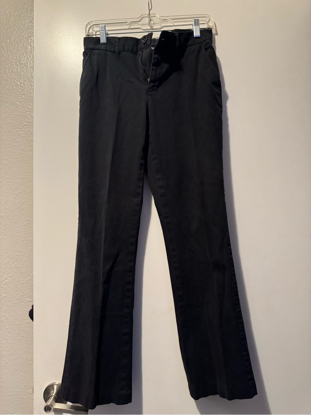 Ralph Lauren Black Women's Pants with Subtle Zip Detail